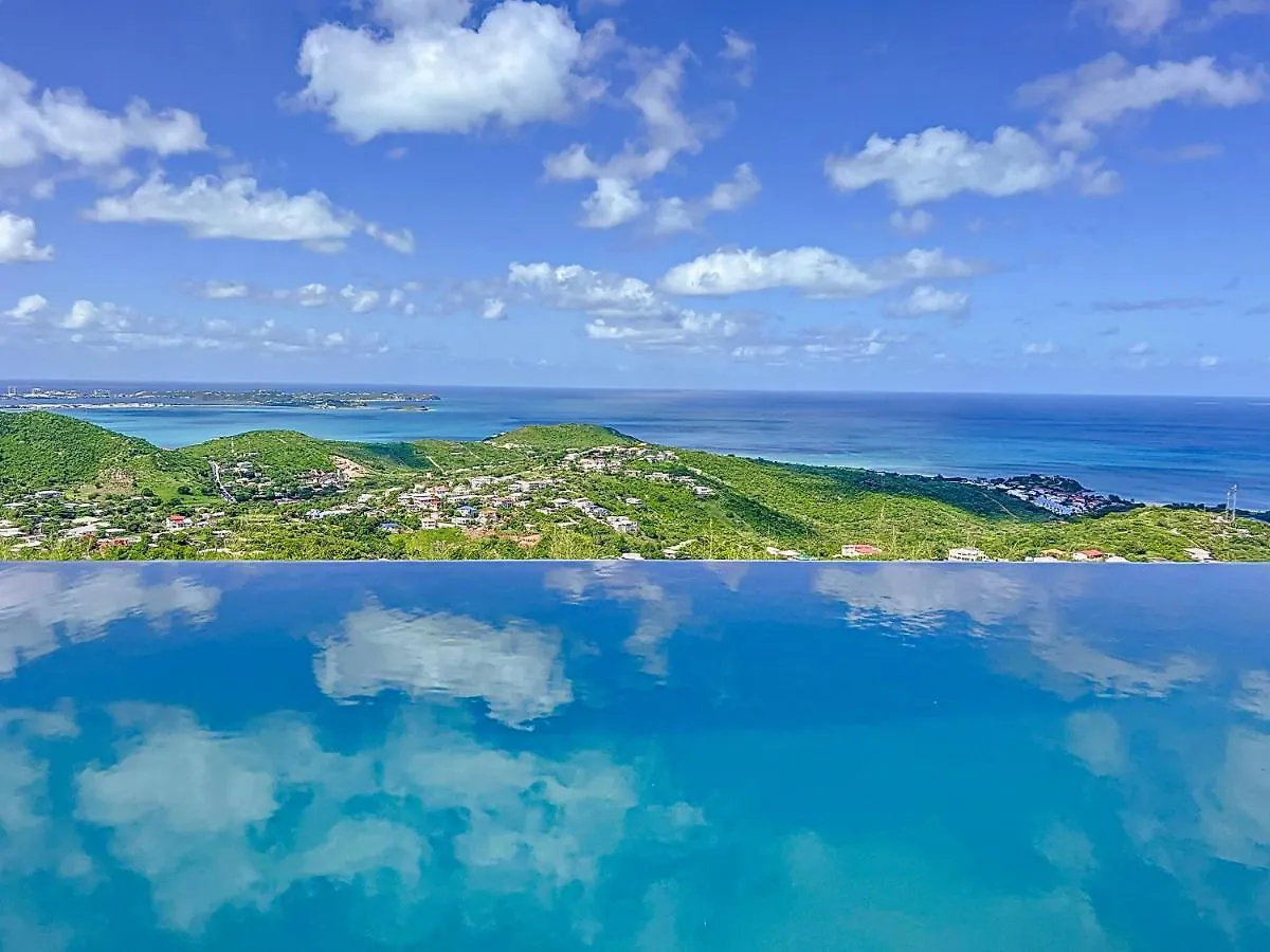 Villa Grand Horizon With Extraordinary 180 Degree Sea View Colombier سان مارتن